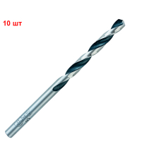 Сверло спиральное Bosch HSS-PointTeQ, 5.4х57х93 мм, 10 шт