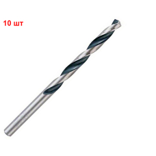 Сверло спиральное Bosch HSS-PointTeQ, 6.9х69х109 мм, 10 шт
