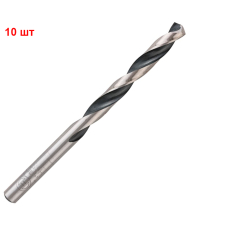 Сверло спиральное Bosch HSS-PointTeQ, 7.4х69х109 мм, 10 шт