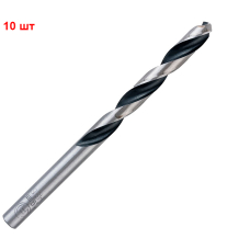 Сверло спиральное Bosch HSS-PointTeQ, 7.9х75х117 мм, 10 шт