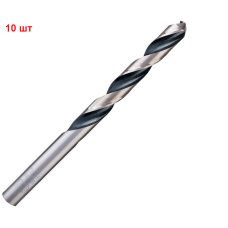 Сверло спиральное Bosch HSS-PointTeQ, 9х81х125 мм, 10 шт