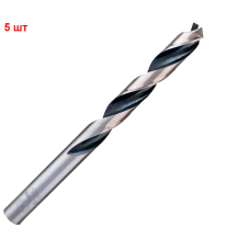 Сверло спиральное Bosch HSS-PointTeQ, 10.4х87х133 мм, 5 шт