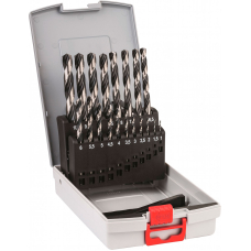 Набір свердел спіральних Bosch HSS PointTeQ ProBox, 1-10 мм, 19 шт