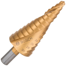 Сверло ступенчатое Bosch HSS-TiN, 13 ступ., 6-30 мм, 10 мм