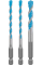 Набір свердел спіральних Bosch HEX-9 Multi Construction, 5-8 мм, 3 шт
