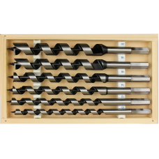 Набір свердел гвинтових Sthor у дерев'яному кейсі, 10-20 мм, 6 шт