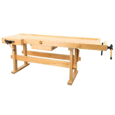 Верстак столярний з шухлядою та затискачами Holzmann WB 210 з каучукового дерева