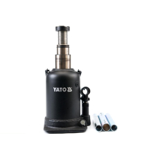 Домкрат гідравлічний пляшковий двоштоковий Yato 10 т, 208-523 мм