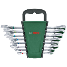 Набор ключей комбинированных с трещоткой Bosch 8-19 мм, 8 шт