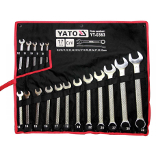 Набор ключей рожково-накидных Yato 8-32 мм в чехле, 17 шт