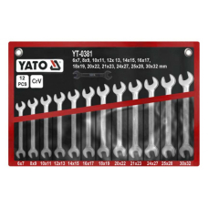 Набор ключей рожковых Yato 6-32 мм в чехле, 12 шт
