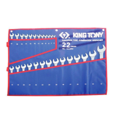Набор ключей рожково-накидных King Tony 6-32 мм в чехле, 22 шт