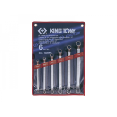 Набор ключей накидных King Tony 10-26 мм, 45 градусов в чехле, 6 шт
