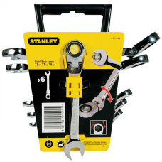 Набор ключей комбинированных с храповым механизмом Stanley MaxiDrive Plus 8, 10, 12, 13, 17, 19 мм