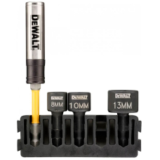 Кассета с набором торцевых магнитных головок и магнитным держателем 1/4" DeWalt Extreme Impact