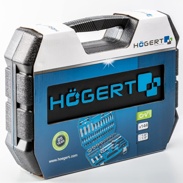 Набір інструментів Hoegert в кейсі 144 шт
