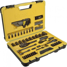 Набор инструментов Stanley 1/2", 1/4" в кейсе, 75 шт