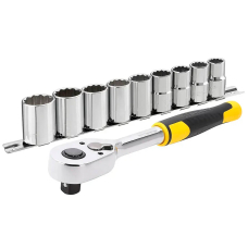 Набор торцевых головок Stanley с трещоткой 1/2" 11 шт