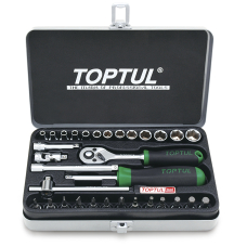 Набор инструментов 1/4" TopTul в кейсе 32 шт