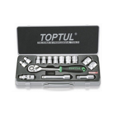 Набор инструментов 1/2" TopTul в кейсе 15 шт