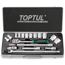 Набор инструментов 1/2" TopTul в кейсе 18 шт