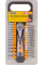 Набір насадок торцевих MasterTool CrV 1/4'' 4-14 мм, подовжувач 100 м, тріскачка 72Т 28 шт