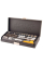 Набор насадок торцевых MasterTool Profi CrV 1/4'' 4-13 мм, телескопическая трещетка 72Т 45 шт в кейсе