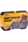 Набір насадок торцевих MasterTool CrV 1/4'' 4-14 мм тріскачка 72Т 46 шт у кейсі