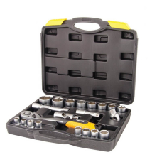 Набор насадок торцевых MasterTool Profi CrV 1/2'' 10-32 мм трещетка 72Т, 21 шт в кейсе