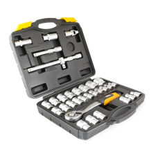 Набір насадок торцевих MasterTool Profi CrV 1/2" 8-32 мм тріскачка 72Т 32 шт у кейсі