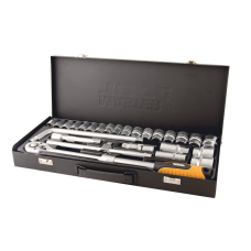 Набор насадок торцевых MasterTool Profi CrV 1/2'' 8-32 мм трещетка 72Т 26 шт в кейсе