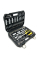 Набір насадок торцевих MasterTool Profi CrV 1/4"-1/2" тріскачка 72Т 108 шт у кейсі