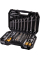 Набір насадок торцевих MasterTool Profi CrV 1/4"-1/2"' тріскачка 72Т 82 шт у кейсі