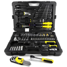 Набір інструментів 1/2", 3/8", 1/4" Stanley STMT74393-8 в кейсі, 125 шт