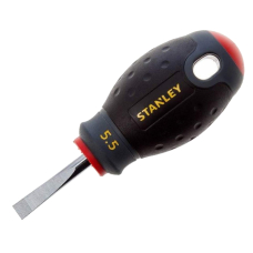Викрутка STANLEY FatMax Stubby з паралельним жалом під шліц SL5.5x30 мм