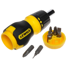 Викрутка - тримач біт Stanley Multibit Stubby, реверсивна з 6 насадками