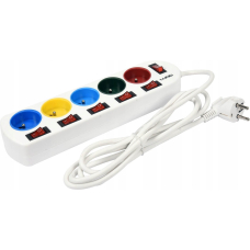 Подовжувач з окремими вимикачами Lund 2 м 5 розеток