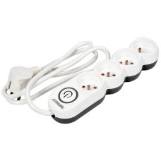 Подовжувач із заземленням Sthor, 1.5 м, 4 розетки