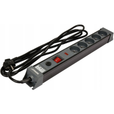 Подовжувач із запобіжником Sthor 3 м 5 розеток