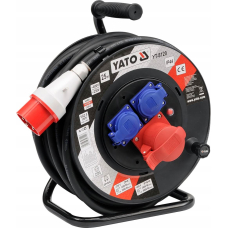 Подовжувач силовий на котушці Yato 25 м