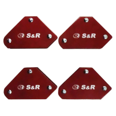 Набір магнітних кутників для зварювання S&R 45˚, 90˚, 135˚ 4 кг, 4 шт