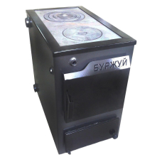 Твердопаливний котел з варильною поверхнею Буржуй КП-18 кВт, димохід вгору