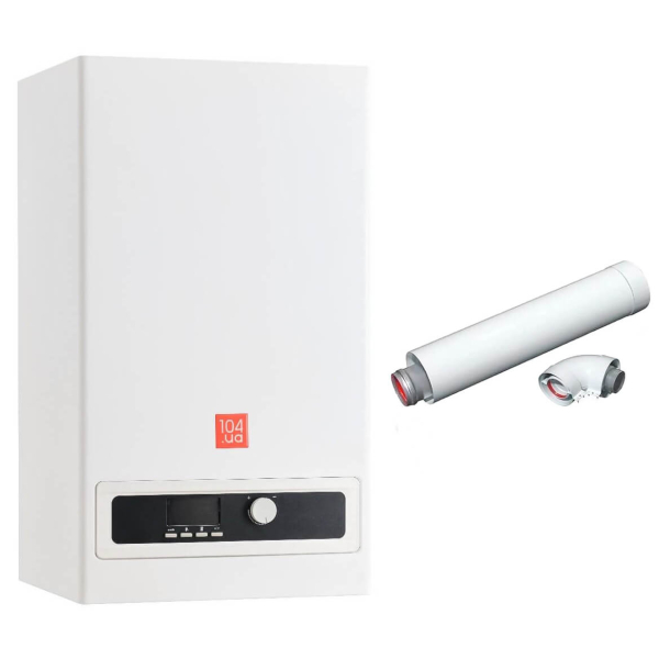 Газовый котел 104.ua Model T 24 kW с коаксиальным дымоходом