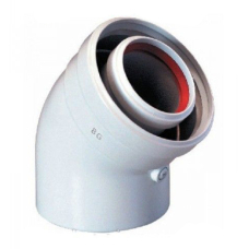 Коаксиальный отвод 45° Bosch AZB 608/1, Ø80/125