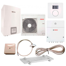 Тепловий насос Bosch Compress 3000 AWBS 15 з термостатом CR10, модулем ProControl Gateway, конденсатозбірником, електрокабелем