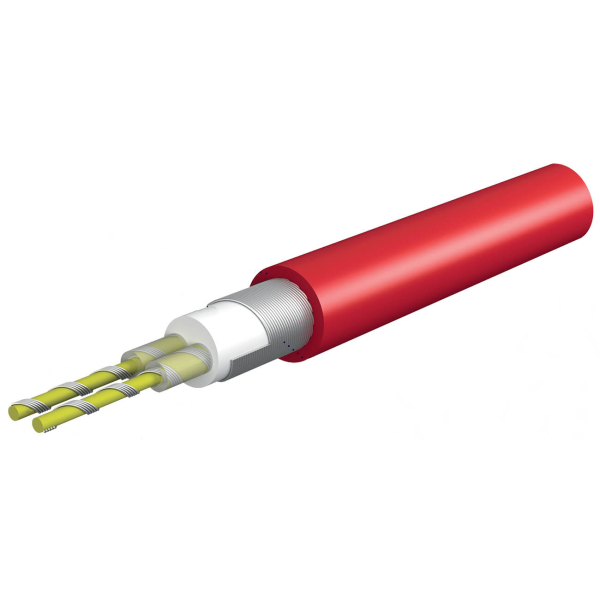 Нагрівальний кабель Electrolux Twin Cable ETC 2-17-400 із гофрованою трубою 2 м, заглушкою, монтажною стрічкою, обтискними гільзами